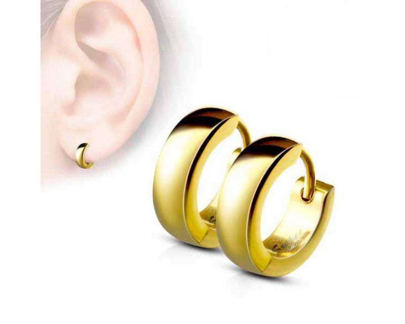 Order & Smile Schmuck Klappcreolen Damen und Herren Edelstahl Klapp-Creolen Ohrringe von Order & Smile Schmuck