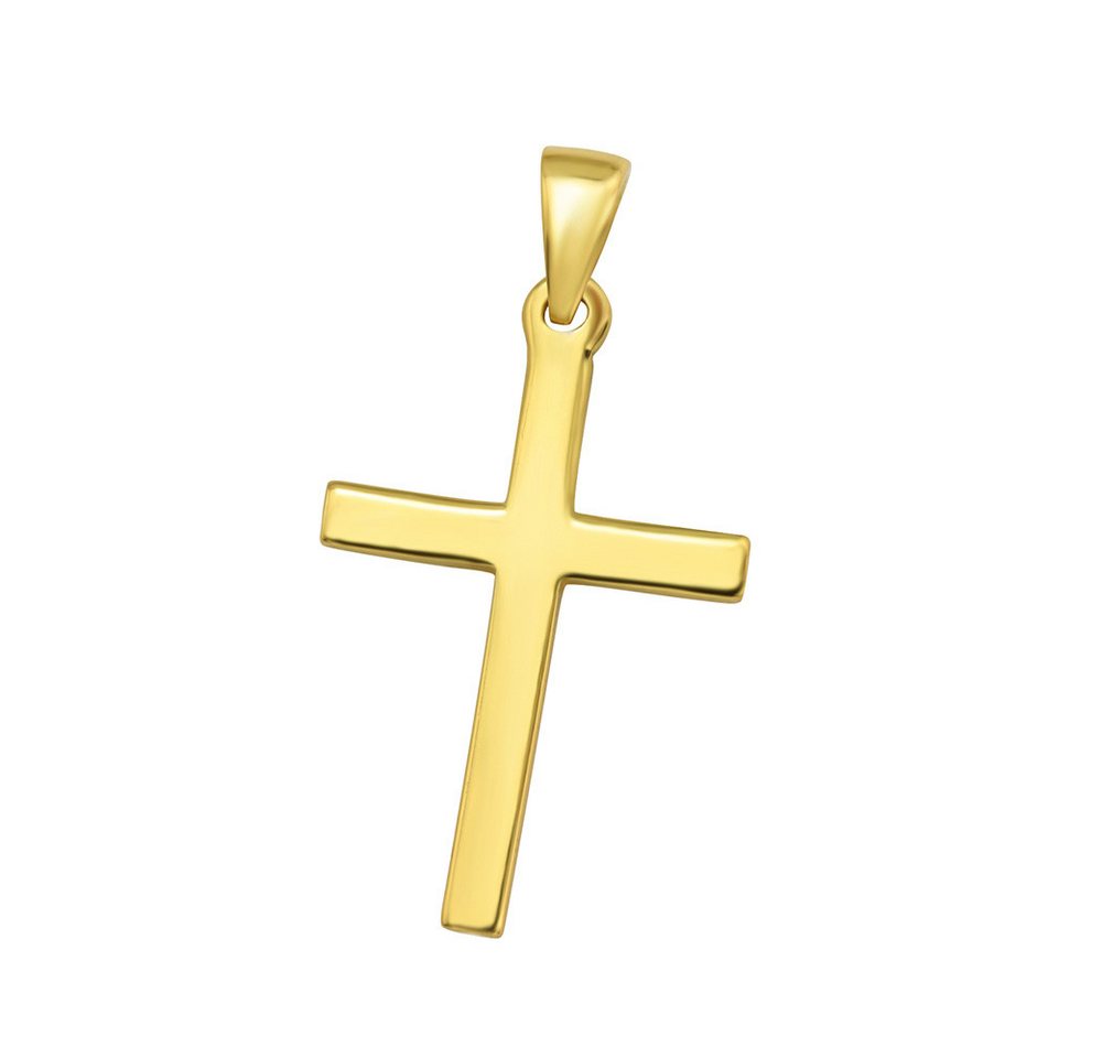 Order & Smile Schmuck Kreuzanhänger Kreuz Anhänger 925 Silber vergoldet, gestempelt Order & Smile Schmuck Kreuzanhänger Kreuz Anhänger 925 Silber vergoldet, gestempelt von Order & Smile Schmuck