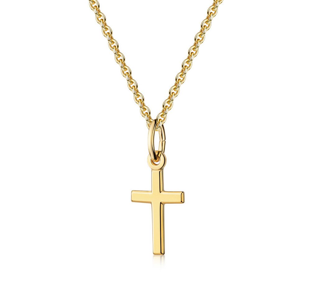 Order & Smile Schmuck Kreuzkette Kreuz Kette gold aus 925er Silber: Kreuz Halskette Kinder & Damen, gestempelt Order & Smile Schmuck Kreuzkette Kreuz Kette gold aus 925er Silber: Kreuz Halskette Kinder & Damen, gestempelt von Order & Smile Schmuck