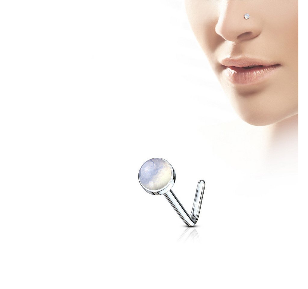 Order & Smile Schmuck Nasenpiercing Nasenpiercing Nasenstecker mit Stein von Order & Smile Schmuck