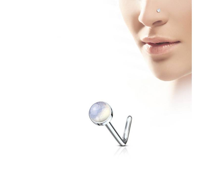 Order & Smile Schmuck Nasenpiercing Nasenpiercing Nasenstecker mit Stein von Order & Smile Schmuck