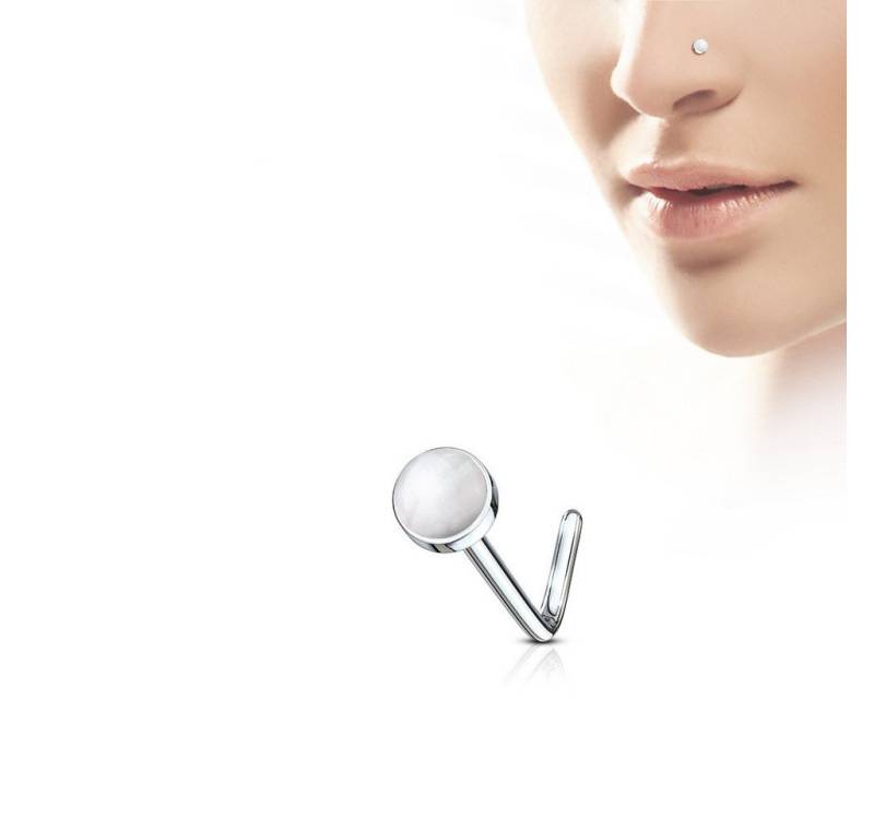 Order & Smile Schmuck Nasenpiercing Nasenpiercing Nasenstecker mit Stein von Order & Smile Schmuck