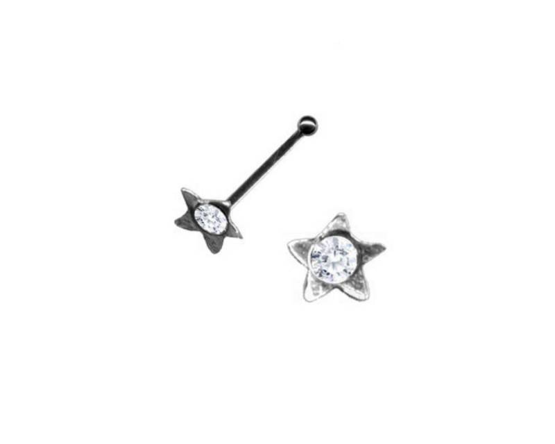 Order & Smile Schmuck Nasenpiercing Nasenstecker Stern: Nasenpiercing Silber 925 von Order & Smile Schmuck