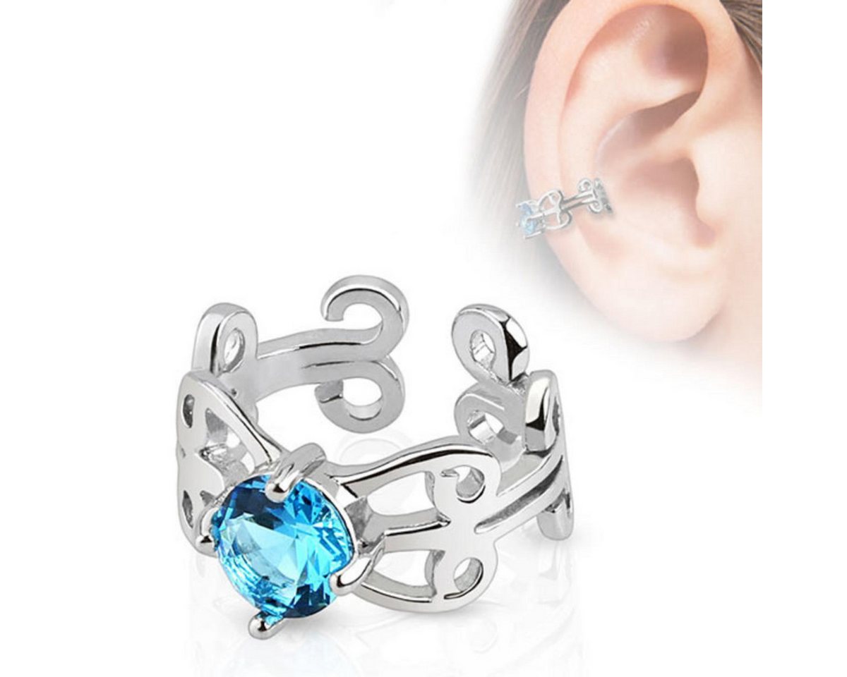 Order & Smile Schmuck Ohrklemme Ear Cuff Ohrklemme „Zirkonia“ von Order & Smile Schmuck