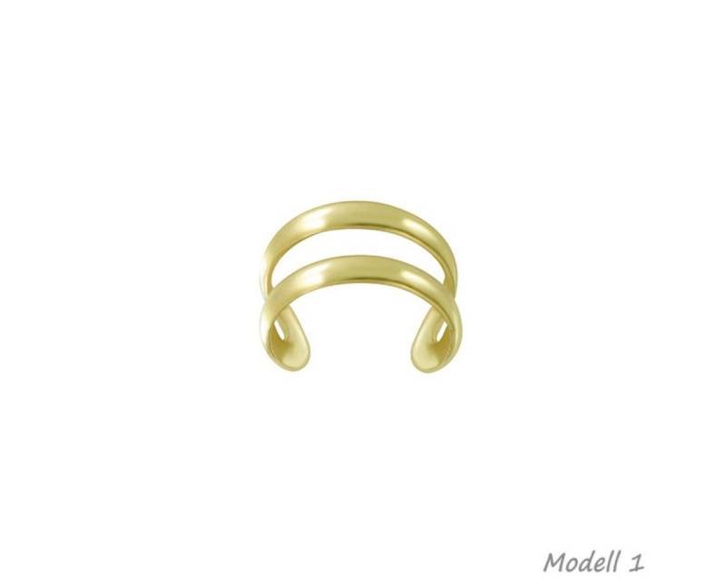 Order & Smile Schmuck Ohrklemme Ohrklemme Silber 925 gold: Ear Cuff Ohrring ohne Loch tragbar von Order & Smile Schmuck