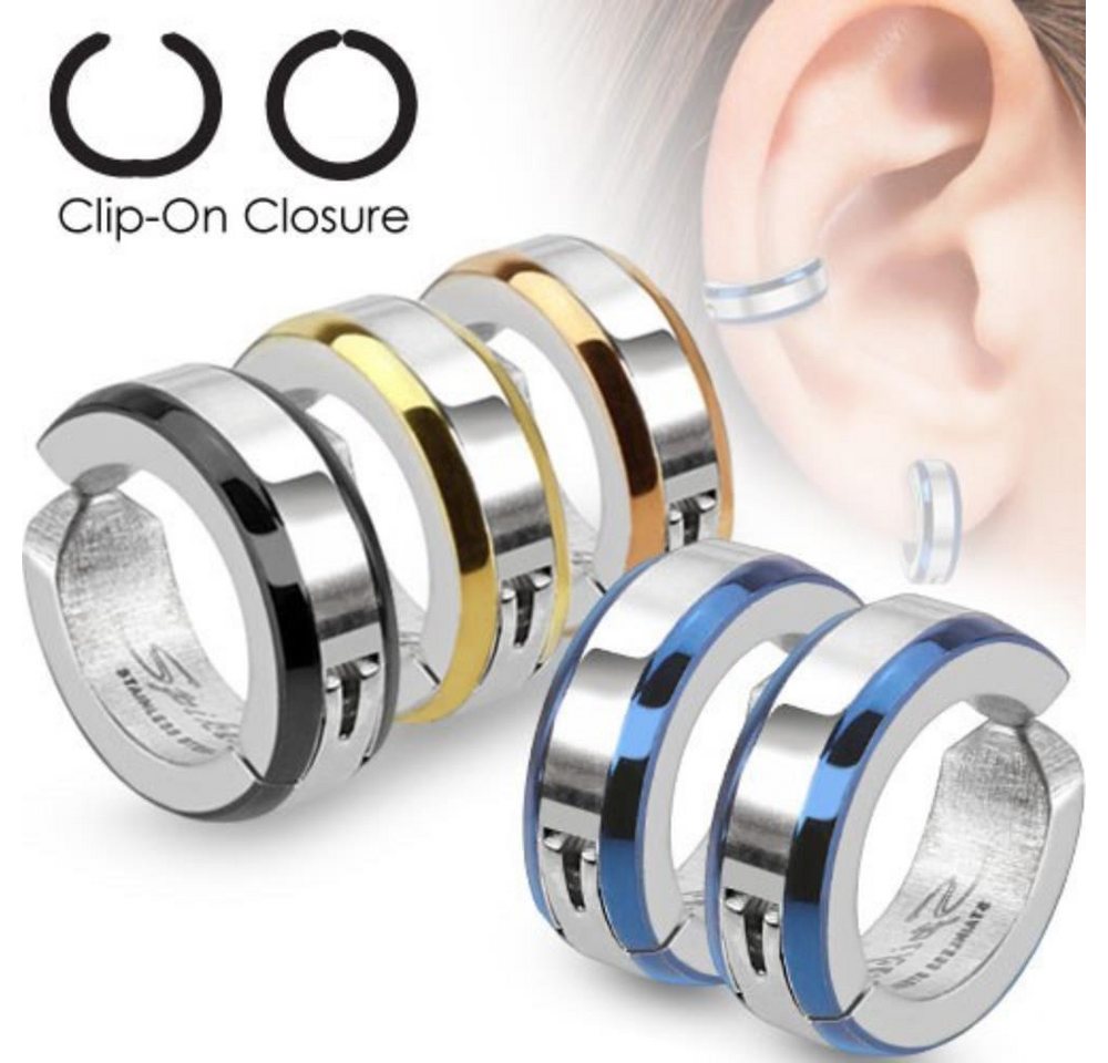 Order & Smile Schmuck Paar Ohrclips Fake Creolen: Ohrclips Klappcreolen "Clip-On" Non-Piercing Order & Smile Schmuck Paar Ohrclips Fake Creolen: Ohrclips Klappcreolen "Clip-On" Non-Piercing von Order & Smile Schmuck
