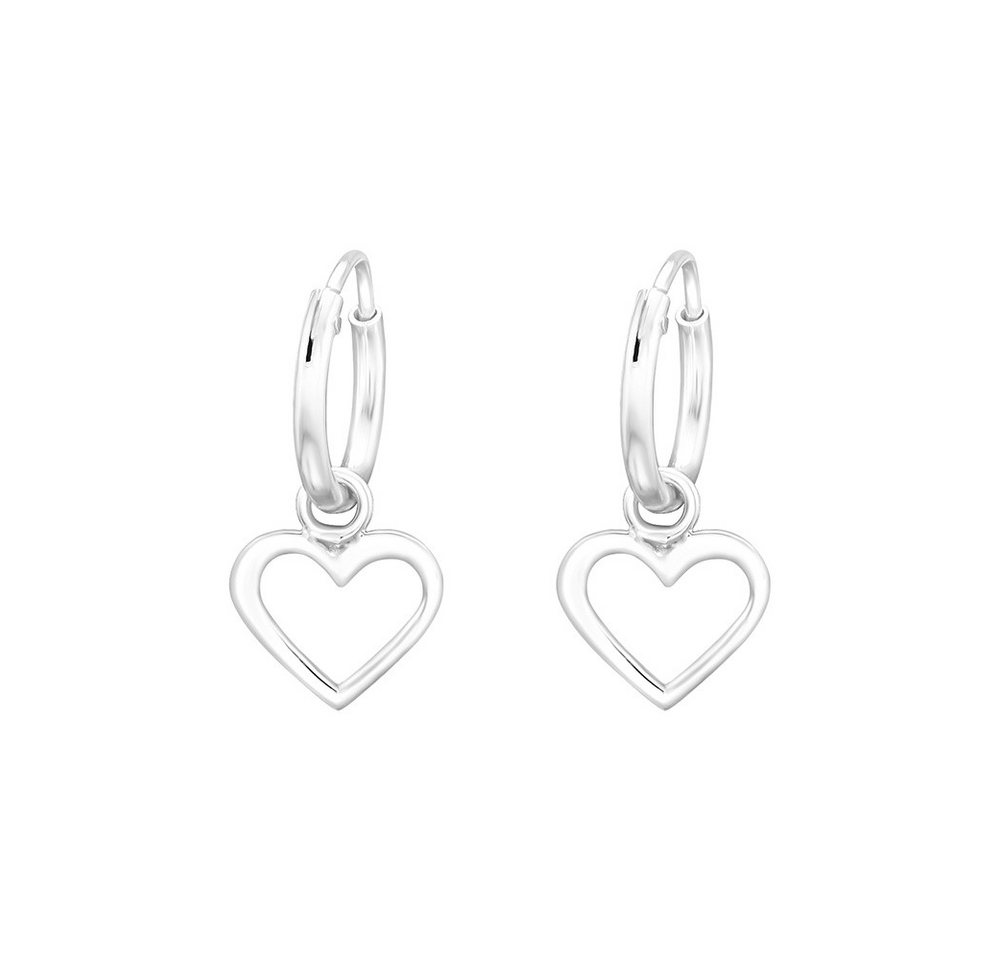 Order & Smile Schmuck Paar Ohrhänger Kinder Creolen echt Silber 925: Herz Ohrringe Order & Smile Schmuck Paar Ohrhänger Kinder Creolen echt Silber 925: Herz Ohrringe von Order & Smile Schmuck