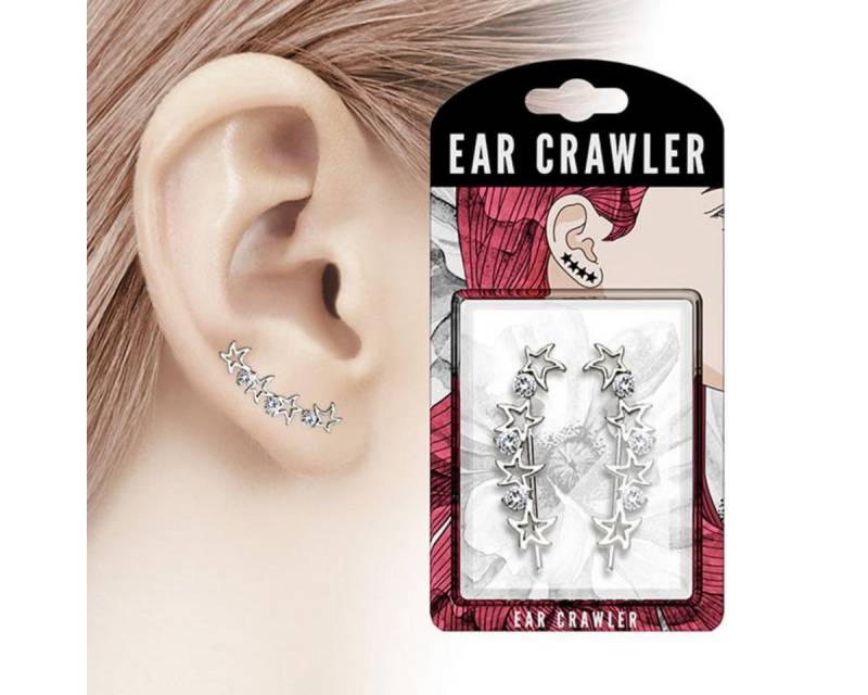 Order & Smile Schmuck Paar Ohrklemmen Ear Cuffs Ohrklemmen Ohrringe „Sterne“ von Order & Smile Schmuck