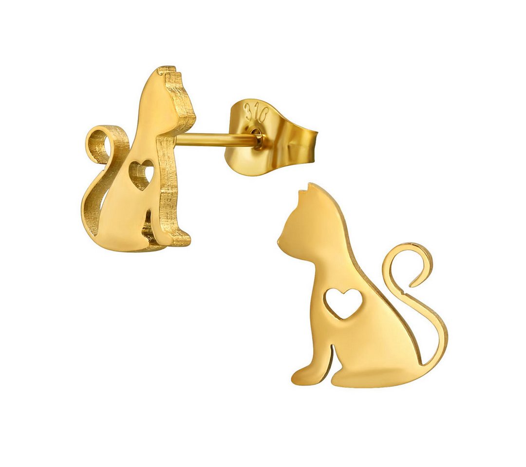 Order & Smile Schmuck Paar Ohrstecker Katzen Ohrstecker von Order & Smile Schmuck