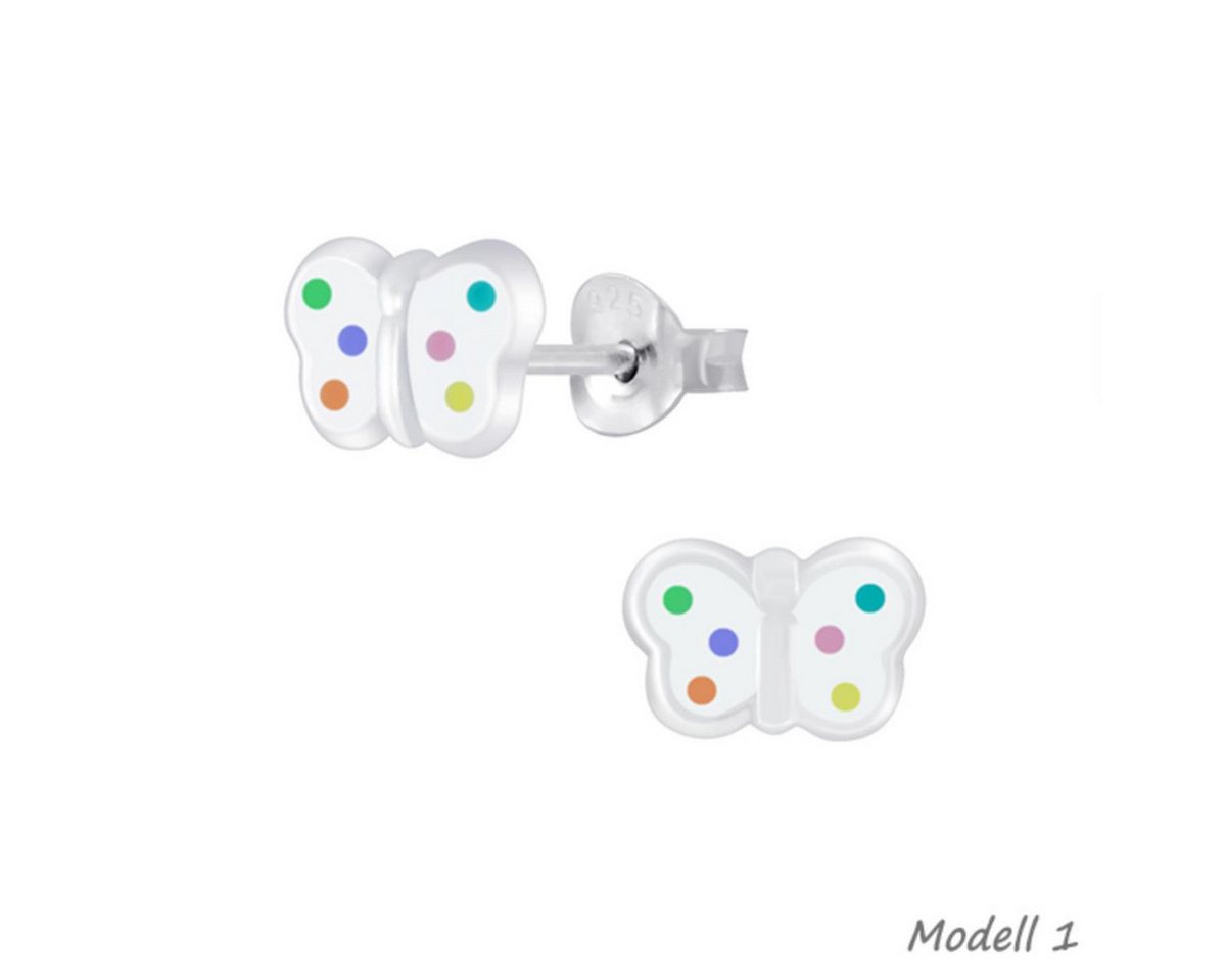 Order & Smile Schmuck Paar Ohrstecker Kinder Ohrringe Silber 925 Ohrstecker Schmetterling von Order & Smile Schmuck