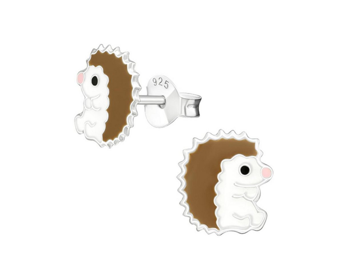 Order & Smile Schmuck Paar Ohrstecker Kinder-Ohrstecker: 925 Silber Ohrringe „Igel“ von Order & Smile Schmuck