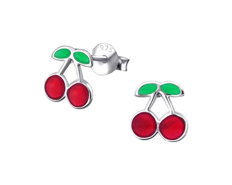 Order & Smile Schmuck Paar Ohrstecker Kinder-Ohrstecker: 925 Silber Ohrringe „Kirschen“ von Order & Smile Schmuck