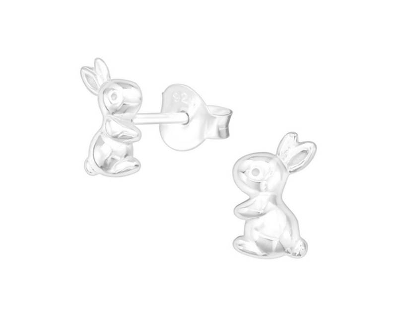Order & Smile Schmuck Paar Ohrstecker Kinder Ohrstecker: Mädchen Ohrringe 925 Silber „Hase“ von Order & Smile Schmuck