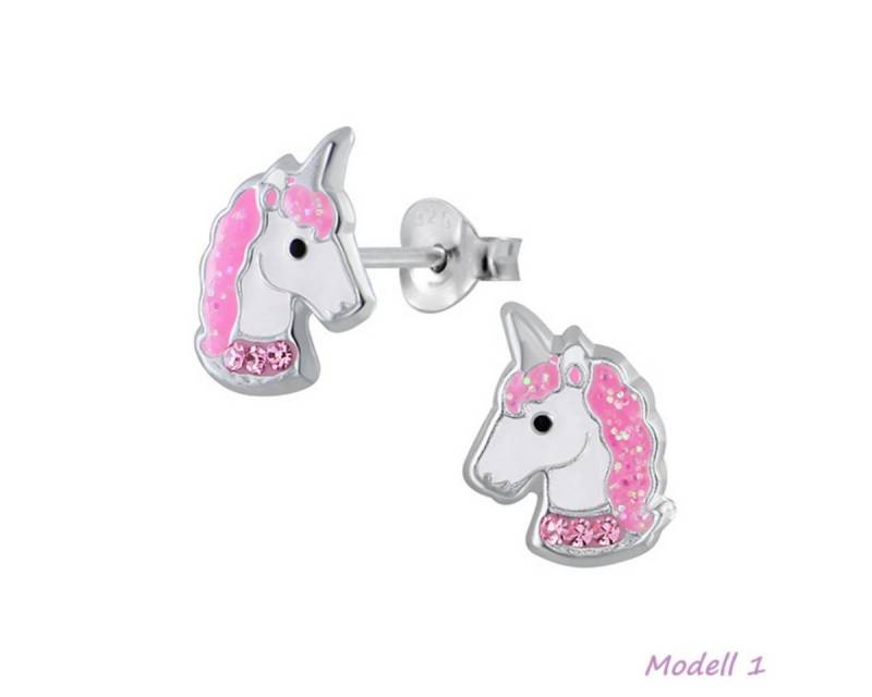 Order & Smile Schmuck Paar Ohrstecker Kinder Ohrstecker: Mädchen Ohrringe Silber „Einhorn“ von Order & Smile Schmuck