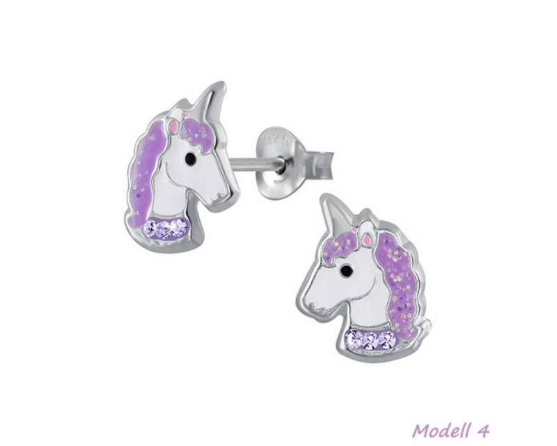 Order & Smile Schmuck Paar Ohrstecker Kinder Ohrstecker: Mädchen Ohrringe Silber „Einhorn“ von Order & Smile Schmuck