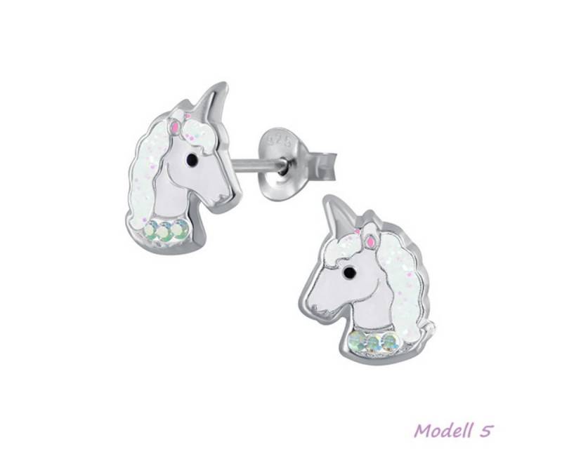 Order & Smile Schmuck Paar Ohrstecker Kinder Ohrstecker: Mädchen Ohrringe Silber „Einhorn“ von Order & Smile Schmuck