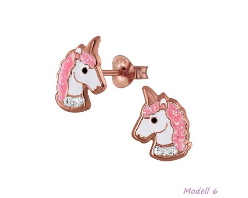 Order & Smile Schmuck Paar Ohrstecker Kinder Ohrstecker: Mädchen Ohrringe Silber „Einhorn“ von Order & Smile Schmuck