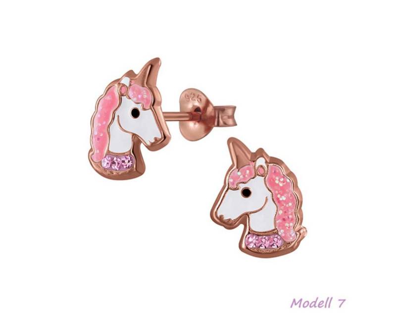 Order & Smile Schmuck Paar Ohrstecker Kinder Ohrstecker: Mädchen Ohrringe Silber „Einhorn“ von Order & Smile Schmuck