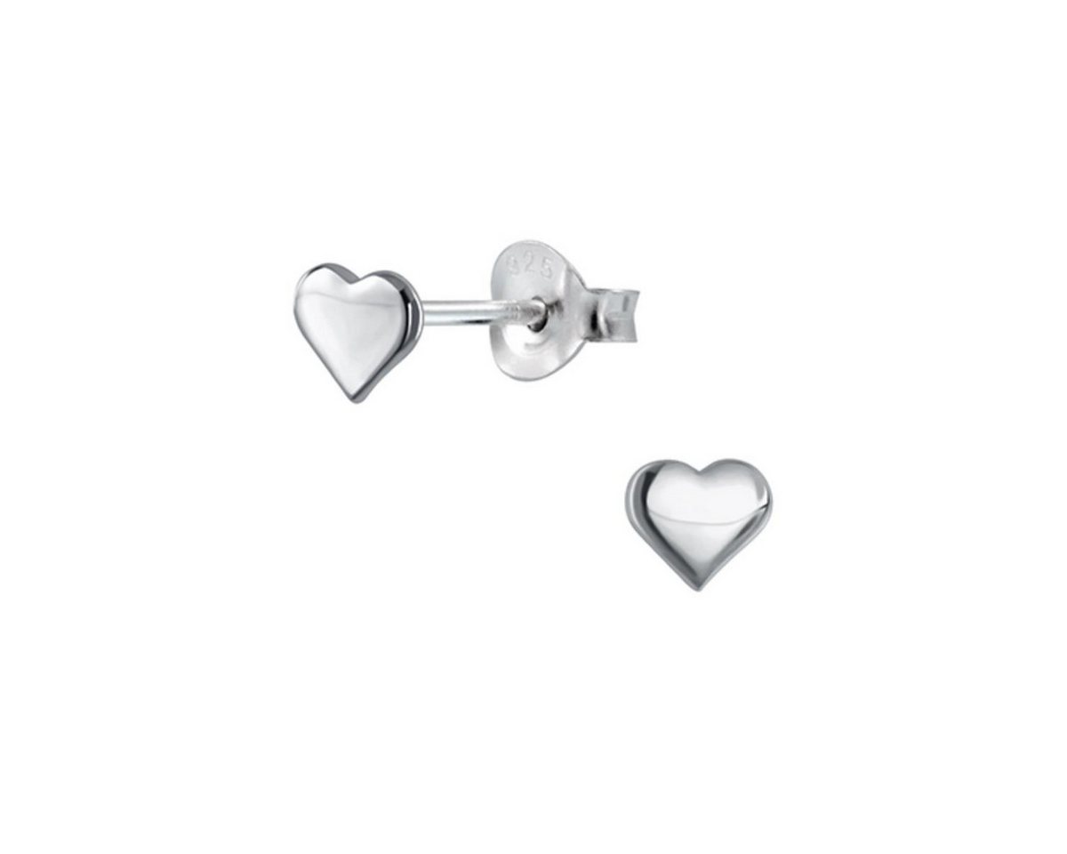 Order & Smile Schmuck Paar Ohrstecker Kinder Ohrstecker: Mädchen Ohrringe Silber „Herz“ von Order & Smile Schmuck