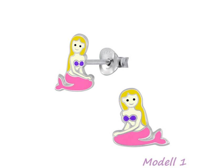 Order & Smile Schmuck Paar Ohrstecker Kinder Ohrstecker: Mädchen Ohrringe Silber „Meerjungfrau“ von Order & Smile Schmuck