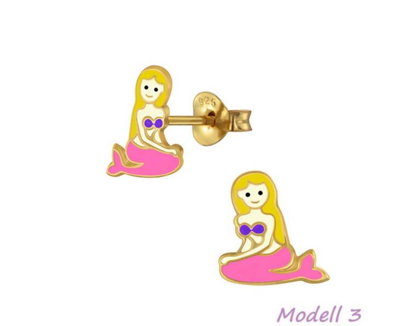 Order & Smile Schmuck Paar Ohrstecker Kinder Ohrstecker: Mädchen Ohrringe Silber „Meerjungfrau“ von Order & Smile Schmuck