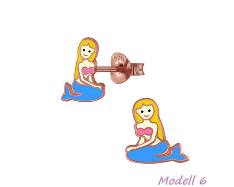Order & Smile Schmuck Paar Ohrstecker Kinder Ohrstecker: Mädchen Ohrringe Silber „Meerjungfrau“ von Order & Smile Schmuck