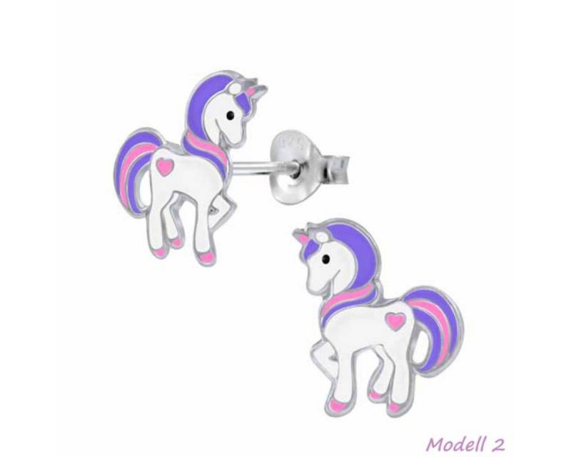 Order & Smile Schmuck Paar Ohrstecker Kinderohrstecker „Einhorn“: Mädchen Ohrringe Silber von Order & Smile Schmuck