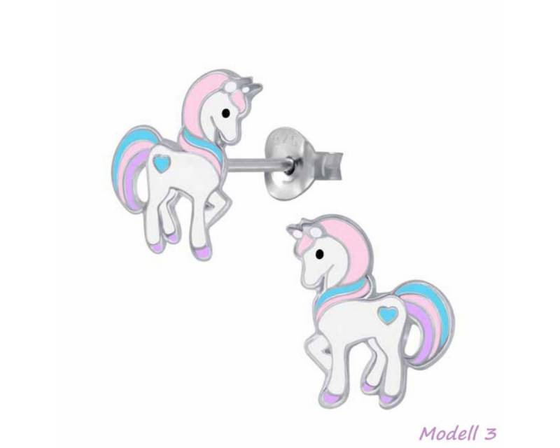 Order & Smile Schmuck Paar Ohrstecker Kinderohrstecker „Einhorn“: Mädchen Ohrringe Silber von Order & Smile Schmuck