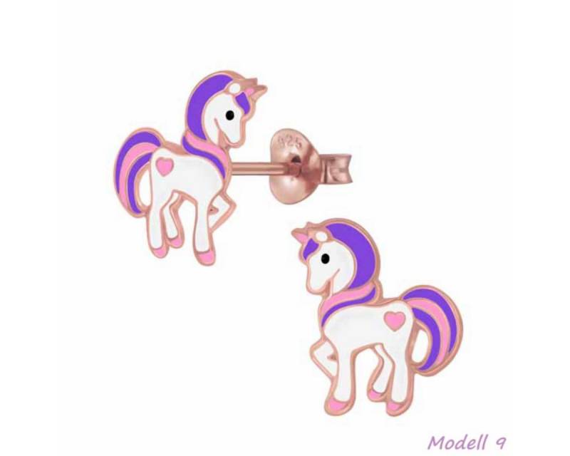 Order & Smile Schmuck Paar Ohrstecker Kinderohrstecker „Einhorn“: Mädchen Ohrringe Silber von Order & Smile Schmuck