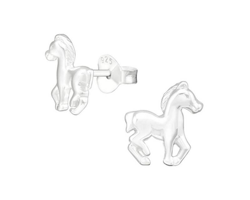 Order & Smile Schmuck Paar Ohrstecker Kinderohrstecker: Mädchen Ohrringe 925 Silber „Pferd“ von Order & Smile Schmuck