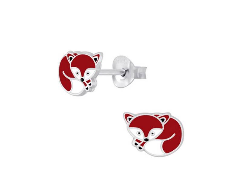Order & Smile Schmuck Paar Ohrstecker Kinderohrstecker: Mädchen Ohrringe Silber „Fuchs“ von Order & Smile Schmuck