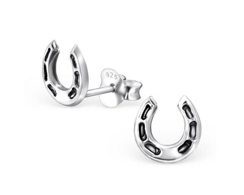 Order & Smile Schmuck Paar Ohrstecker Kinderohrstecker: Mädchen Ohrringe Silber „Hufeisen“ von Order & Smile Schmuck