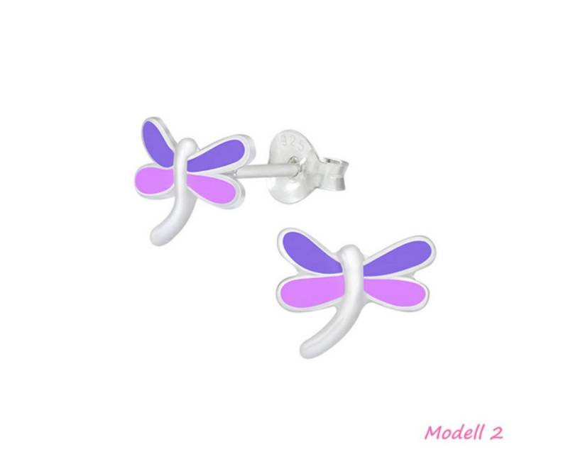 Order & Smile Schmuck Paar Ohrstecker Kinderohrstecker: Mädchen Ohrringe Silber „Libelle“ von Order & Smile Schmuck