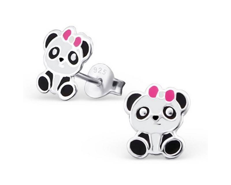 Order & Smile Schmuck Paar Ohrstecker Kinderohrstecker: Mädchen Ohrringe Silber „Pandabär“ von Order & Smile Schmuck