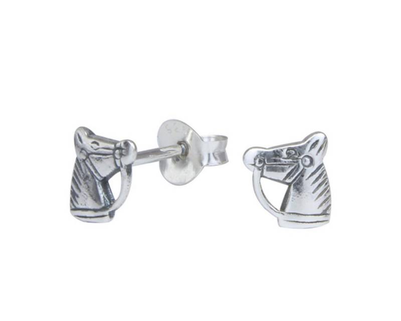 Order & Smile Schmuck Paar Ohrstecker Kinderohrstecker: Mädchen Ohrringe Silber „Pferd“ von Order & Smile Schmuck
