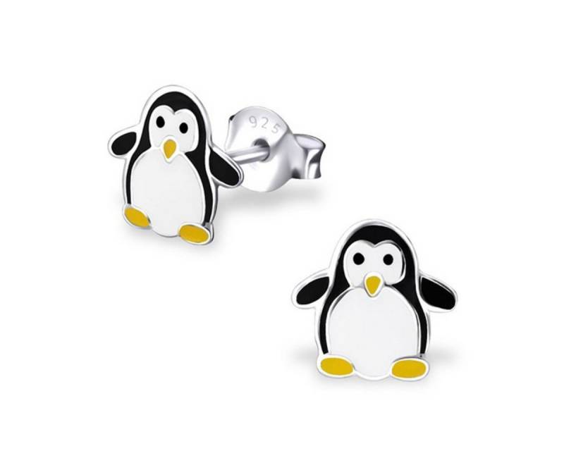 Order & Smile Schmuck Paar Ohrstecker Kinderohrstecker: Mädchen Ohrringe Silber „Pinguin“ von Order & Smile Schmuck