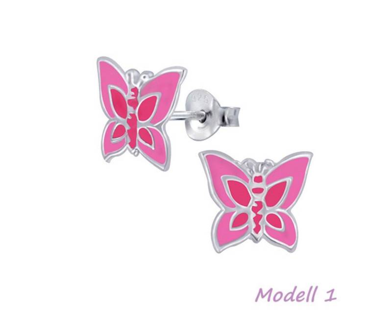 Order & Smile Schmuck Paar Ohrstecker Kinderohrstecker: Mädchen Ohrringe Silber „Schmetterling“ von Order & Smile Schmuck
