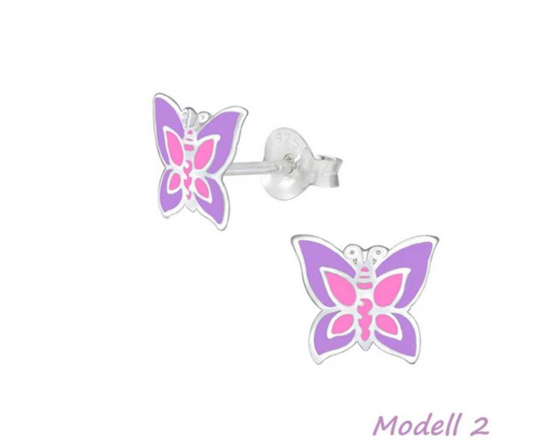 Order & Smile Schmuck Paar Ohrstecker Kinderohrstecker: Mädchen Ohrringe Silber „Schmetterling“ von Order & Smile Schmuck