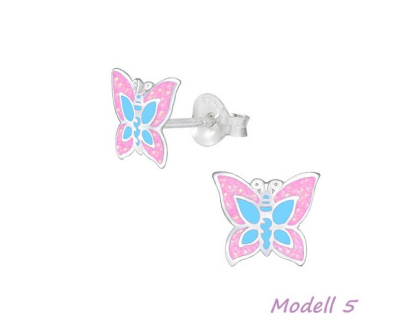 Order & Smile Schmuck Paar Ohrstecker Kinderohrstecker: Mädchen Ohrringe Silber „Schmetterling“ von Order & Smile Schmuck