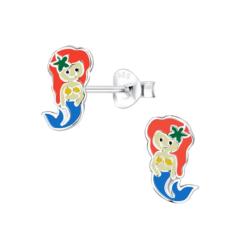 Order & Smile Schmuck Paar Ohrstecker Meerjungfrau Ohrstecker: Kinder Ohrringe Silber 925 von Order & Smile Schmuck