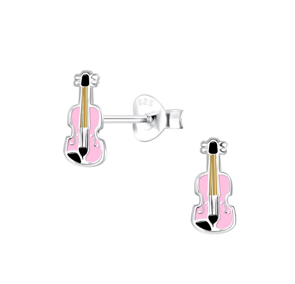 Order & Smile Schmuck Paar Ohrstecker Ohrringe Kinder Silber 925: Ohrstecker Geige von Order & Smile Schmuck
