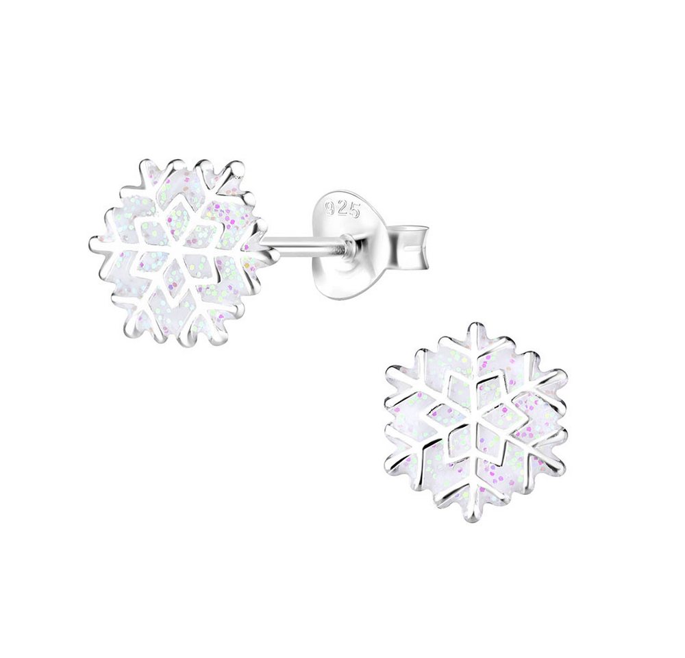 Order & Smile Schmuck Paar Ohrstecker Ohrringe Kinder Silber 925: Ohrstecker Schneeflocke von Order & Smile Schmuck