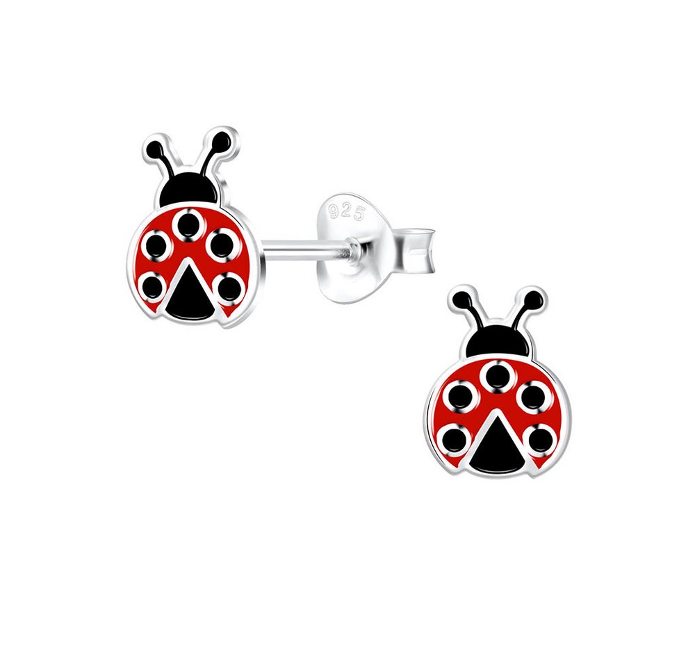 Order & Smile Schmuck Paar Ohrstecker Ohrstecker Marienkäfer: Kinder Ohrringe Silber 925 von Order & Smile Schmuck