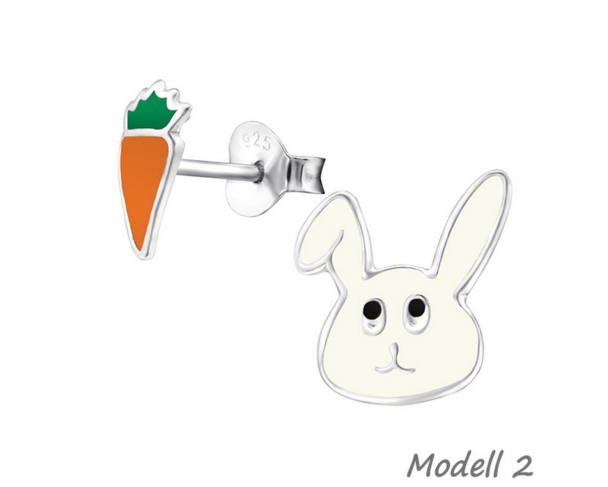 Order & Smile Schmuck Paar Ohrstecker Ohrstecker Ostern: 925 Silber Kinder Ohrringe „Hase, Küken, Osterei“ von Order & Smile Schmuck