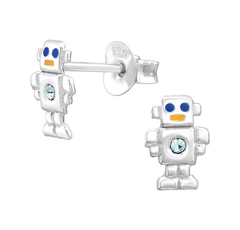 Order & Smile Schmuck Paar Ohrstecker Ohrstecker Roboter Silber 925 Ohrringe Kinder von Order & Smile Schmuck