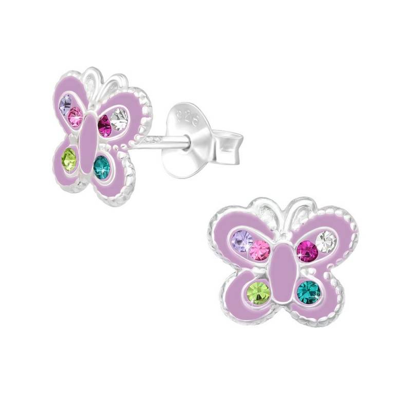 Order & Smile Schmuck Paar Ohrstecker Schmetterling Ohrstecker: Kinder Ohrringe Silber 925 von Order & Smile Schmuck