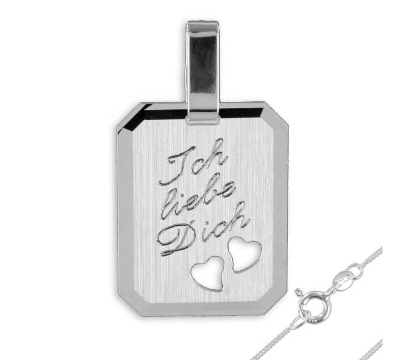 Order & Smile Schmuck Partnerkette Silber Kette Halskette Ich liebe Dich (Set, inkl. Kette), gestempelt von Order & Smile Schmuck
