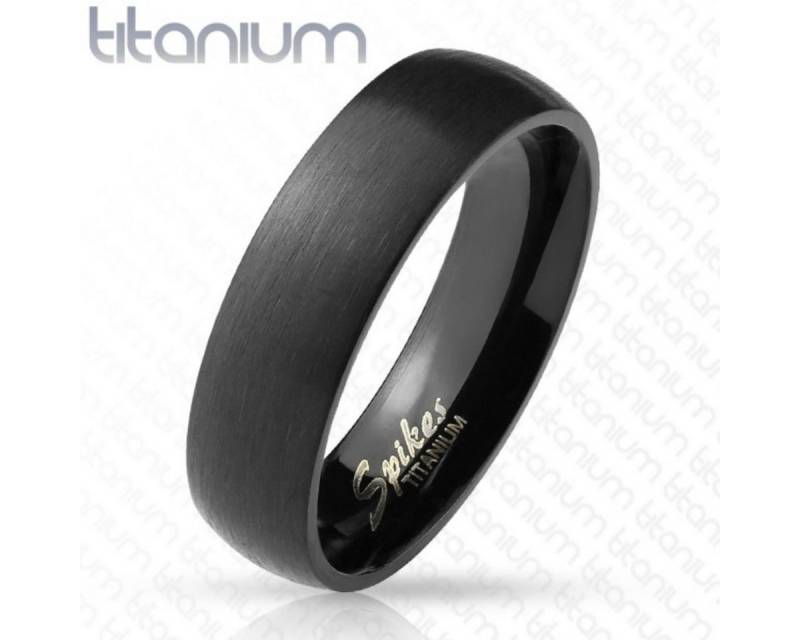 Order & Smile Schmuck Partnerring Damen und Herren Ring Titan „schwarz gebürstet“ Partnerring von Order & Smile Schmuck