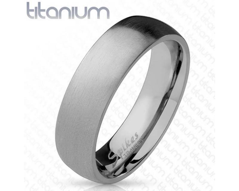 Order & Smile Schmuck Partnerring Damen und Herren Ring Titan „silber gebürstet“ Partnerring von Order & Smile Schmuck