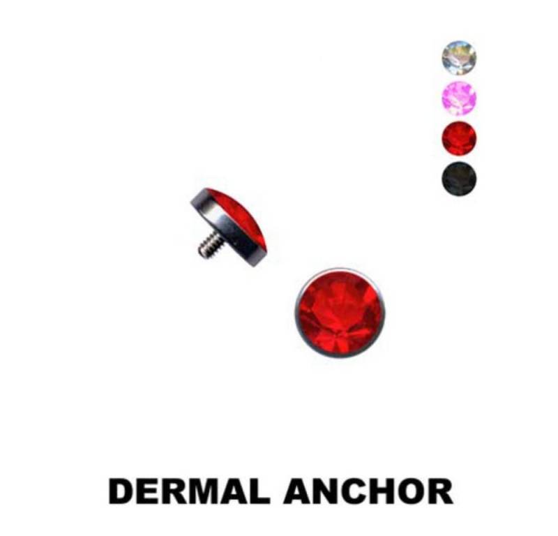 Order & Smile Schmuck Piercing-Implantat Dermal Anchor: Halbkugel Aufsatz für Hautanker Piercing von Order & Smile Schmuck